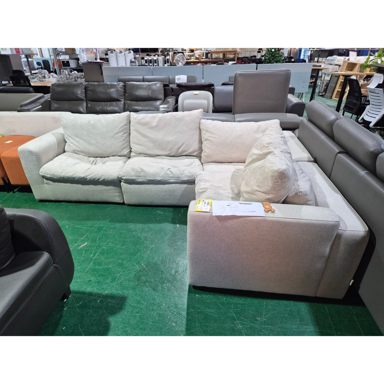 [한샘] 3인 포네블릭 패브릭 소파