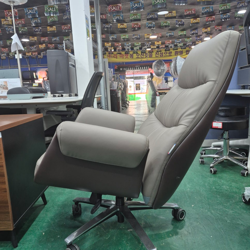 [신품] 파트너 중역의자 / 브라운+베이지