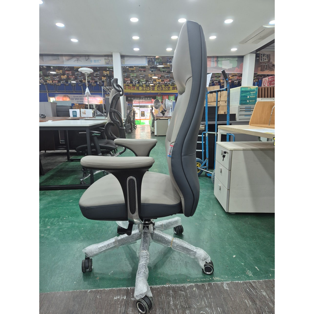 [신품] 파트너 중역의자 / 그레이+베이지